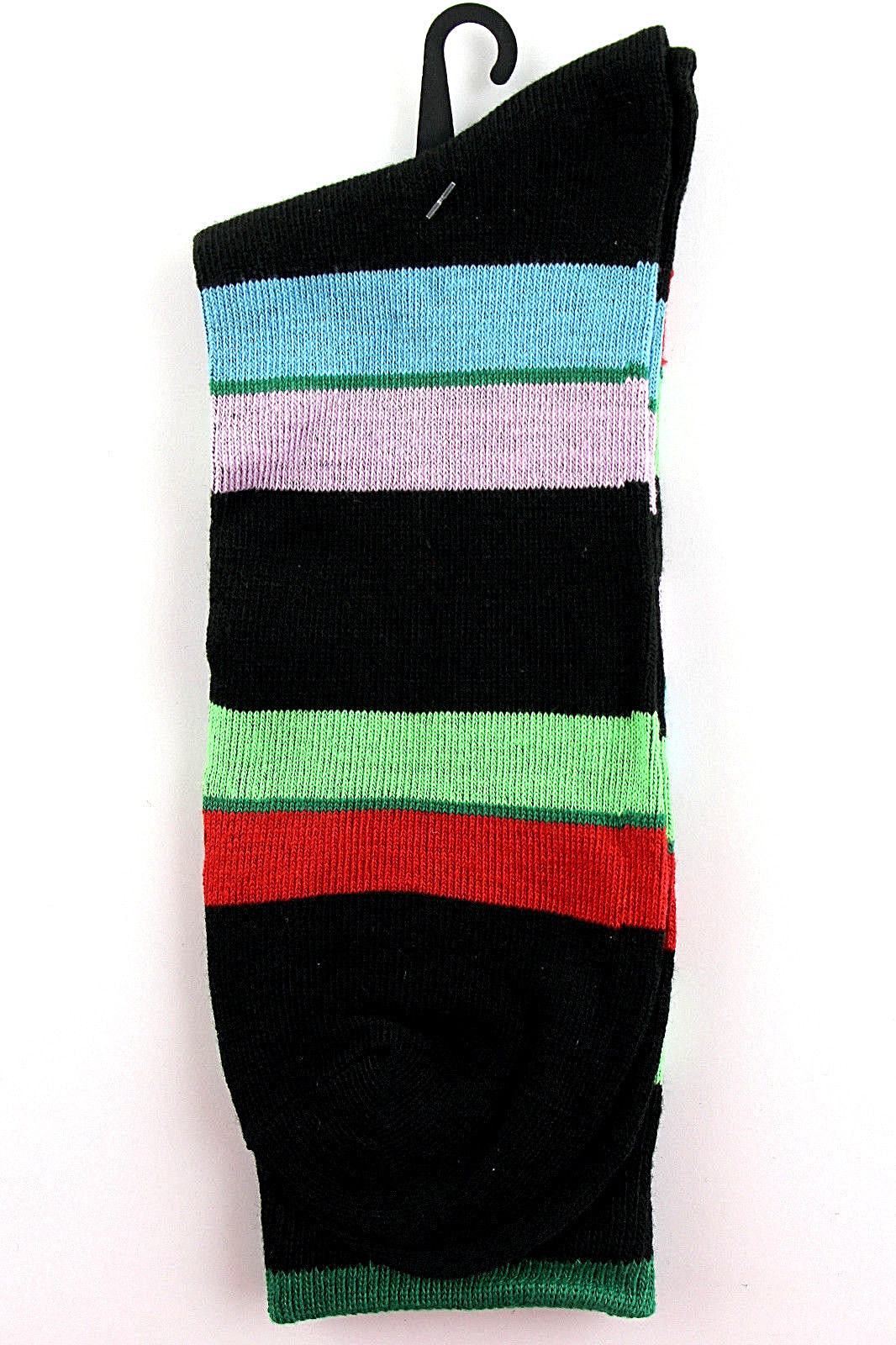 Men’s Casual Socks Goldstar Fashion Cotton Blend Wide Striped Green Top Footwea