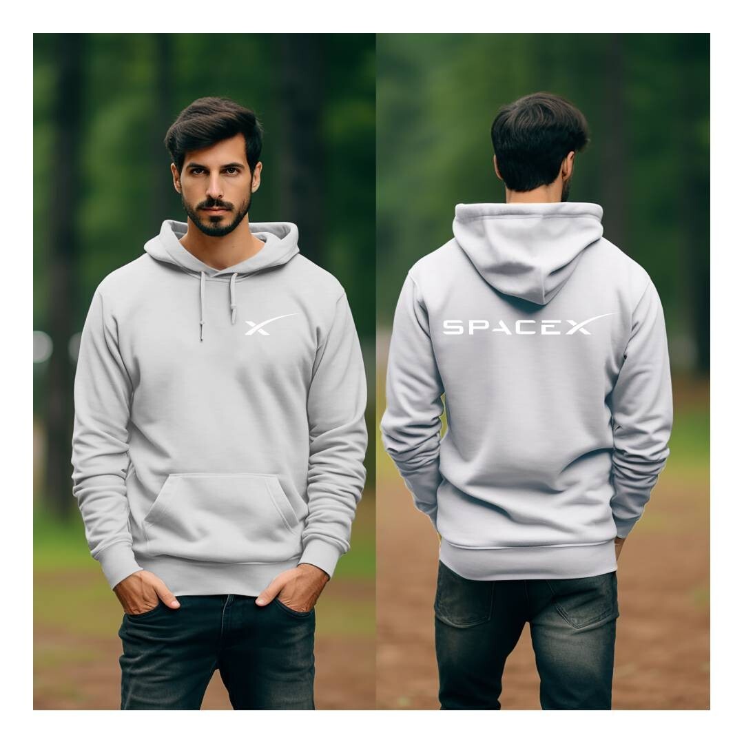 Tesla Motor Elon Musk SpaceX Cyber Truck Space X Gildan Hoodie Hooded Sweatshirt