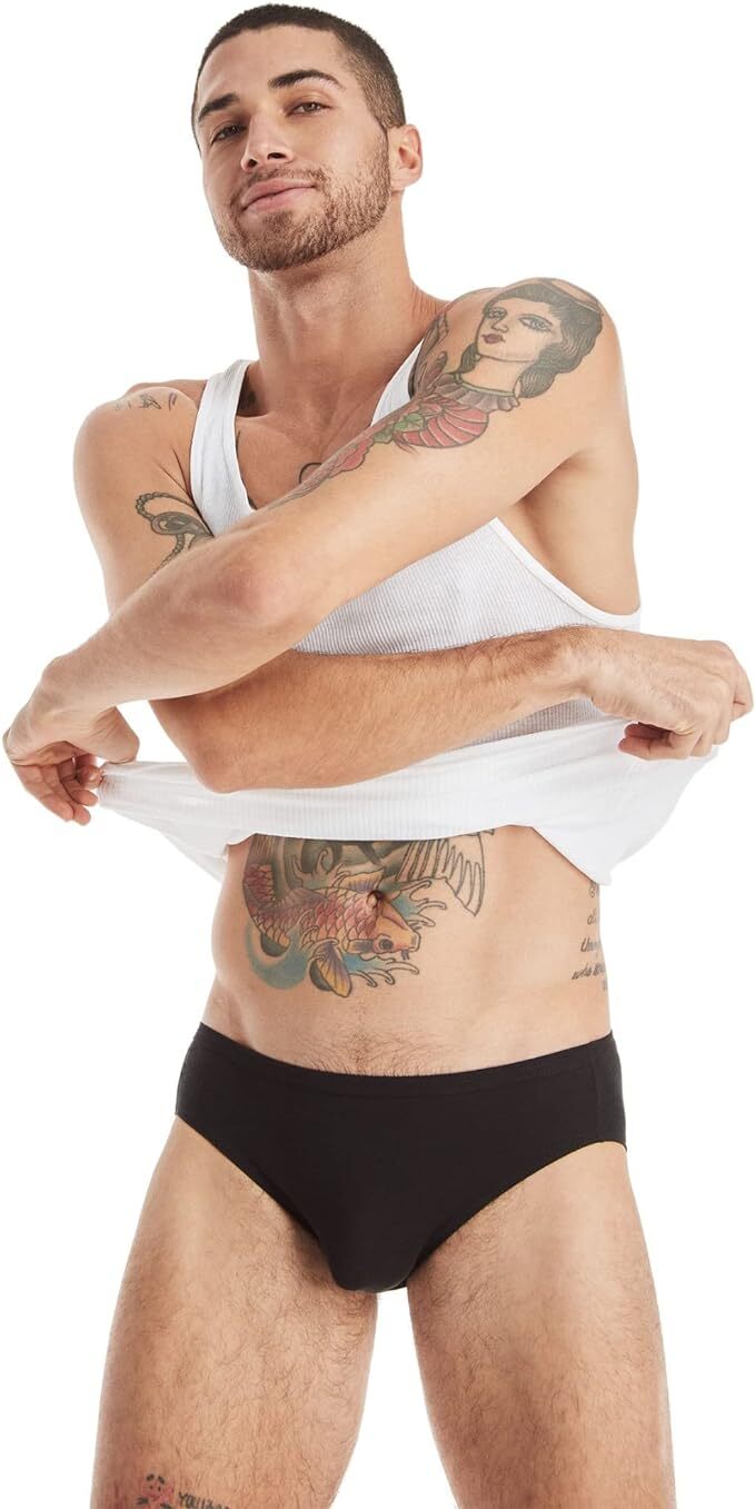Men’s ULTRA Sexy Tiger Theme Bikini Brief Underwear – Assorted Colors (3-6 Pack)