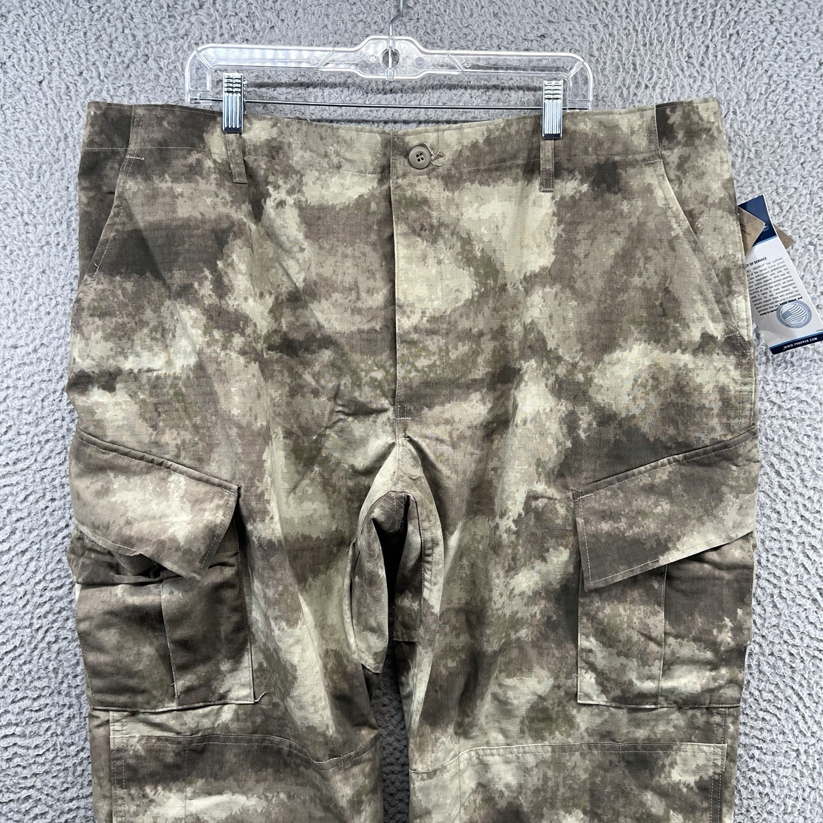 New Propper Atacs Camo Pants Mens XL Reg AU FG ACU Camouflage Military Cargo