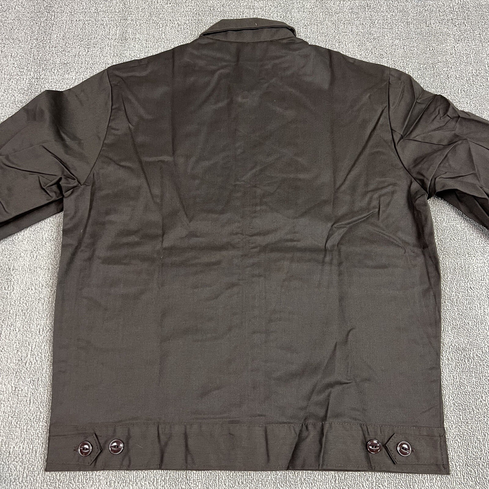 Vintage 70s Toppmaster Mechanics Work Jacket Cropped Brown USA Made Talon Ideal