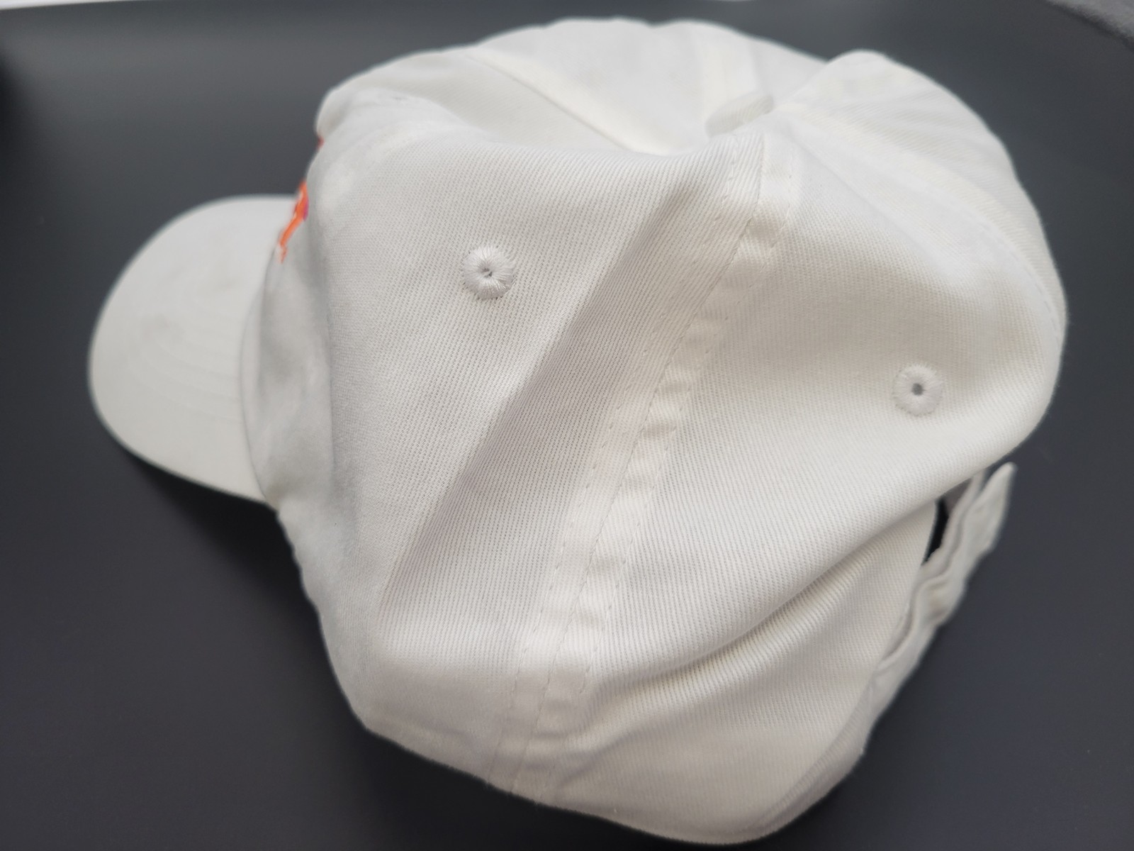 Dunkin Doughnuts AN#96864 White Logo Baseball Cap One Size Fits all Cap
