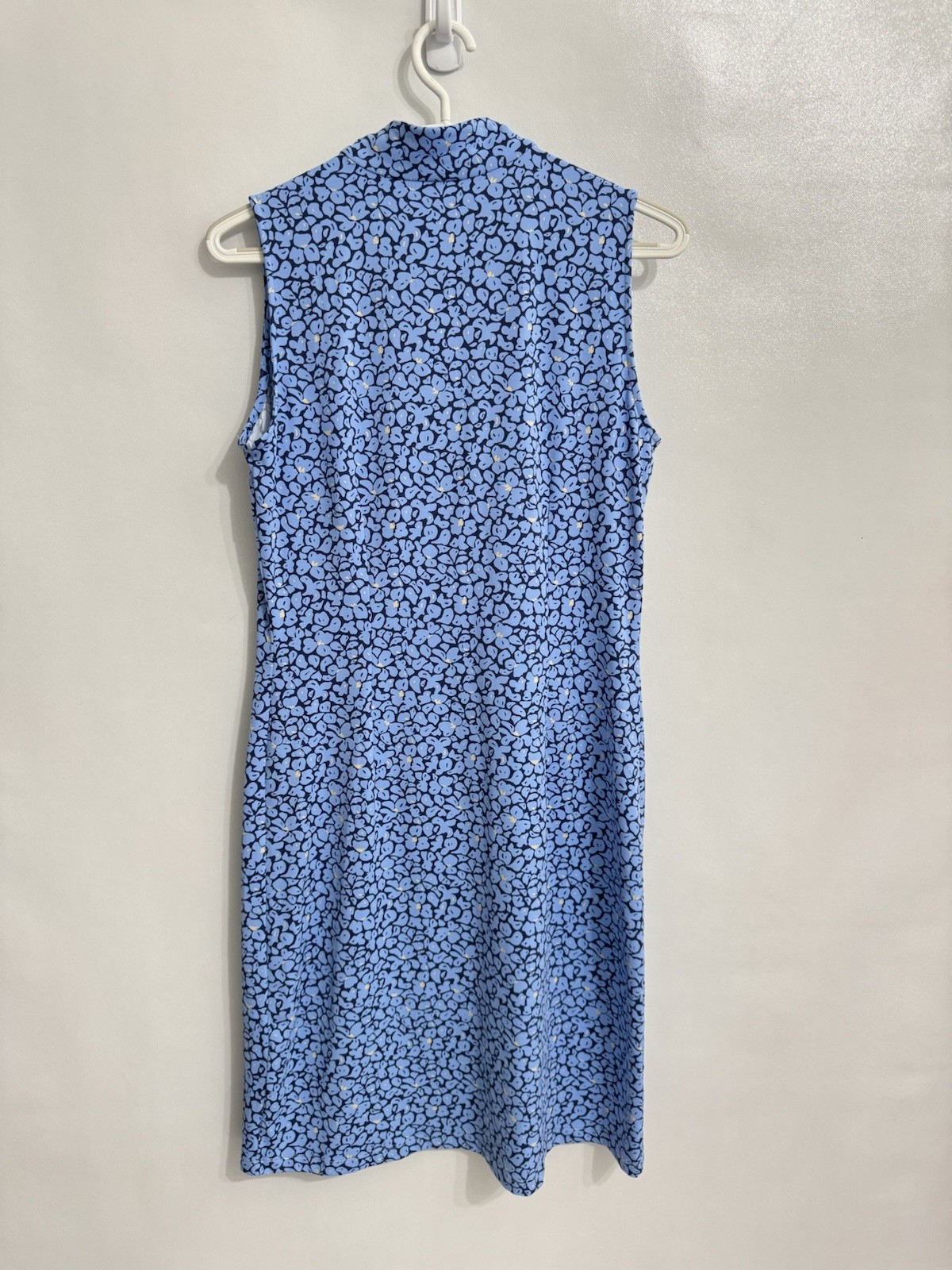 J McLaughlin M Bedford Catalina Cloth 1/4 Zip Sheath Dress Celandine Blue $228
