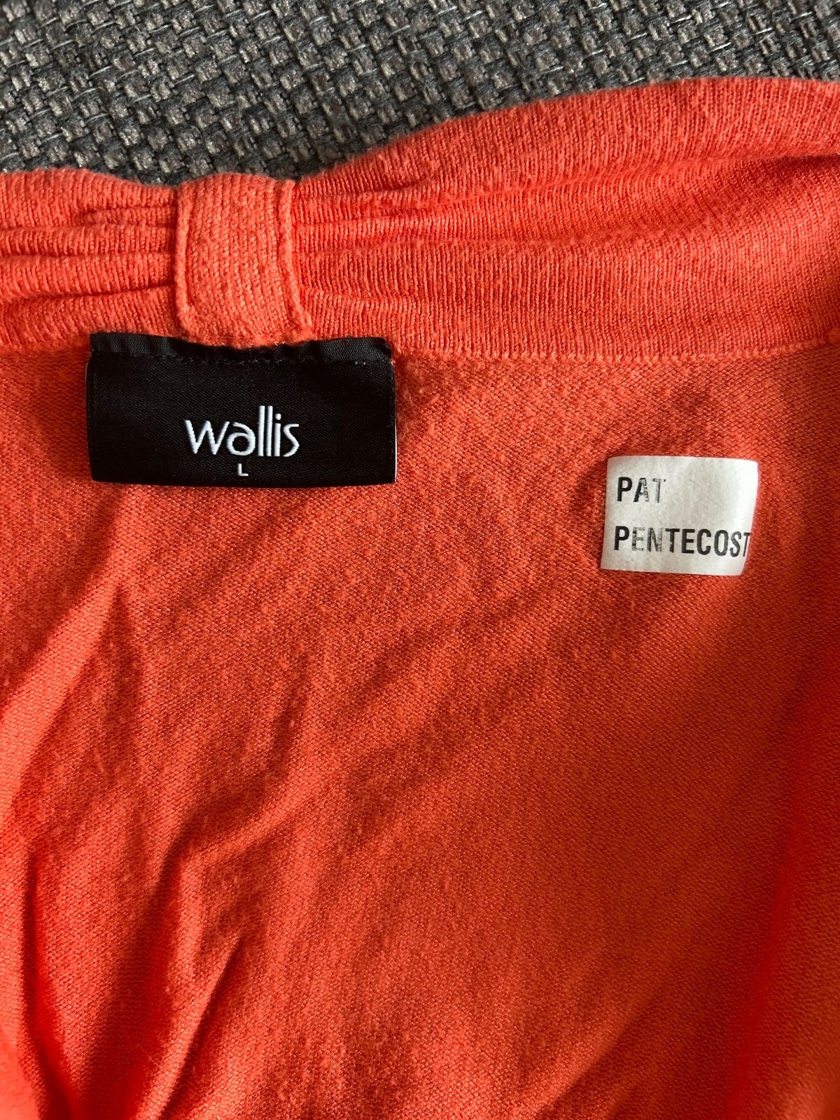Wallis Orange Cropped Cardigan UK Size L