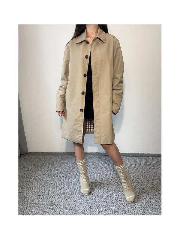 Women Vintage Hollywood Trench Coat Beige 36 / S /