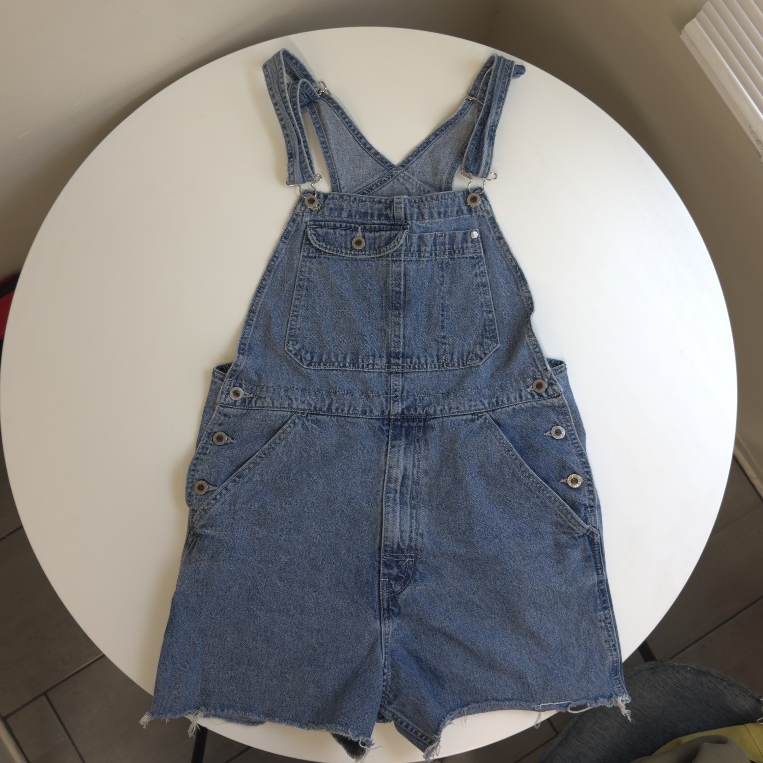 Vintage Levis SilverTab Denim Shortalls Medium Wash Overalls