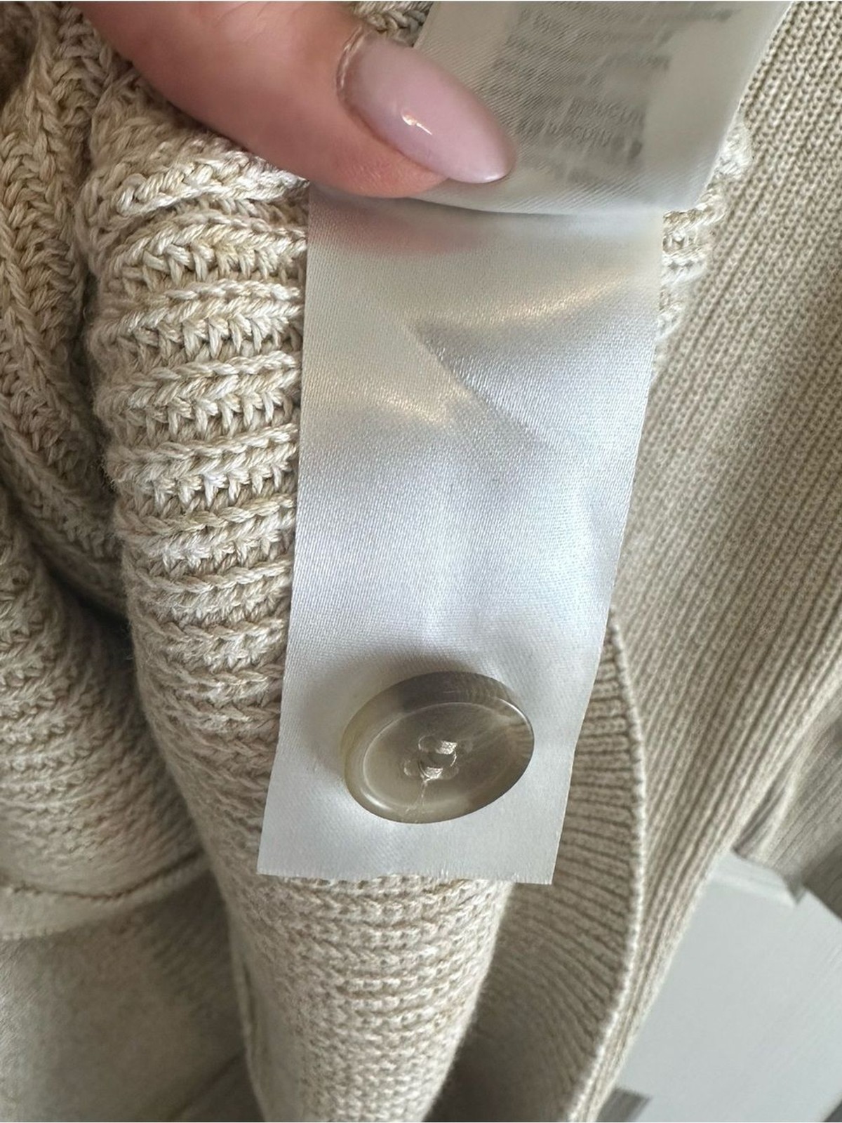 COS Longline V-Neck Cardigan