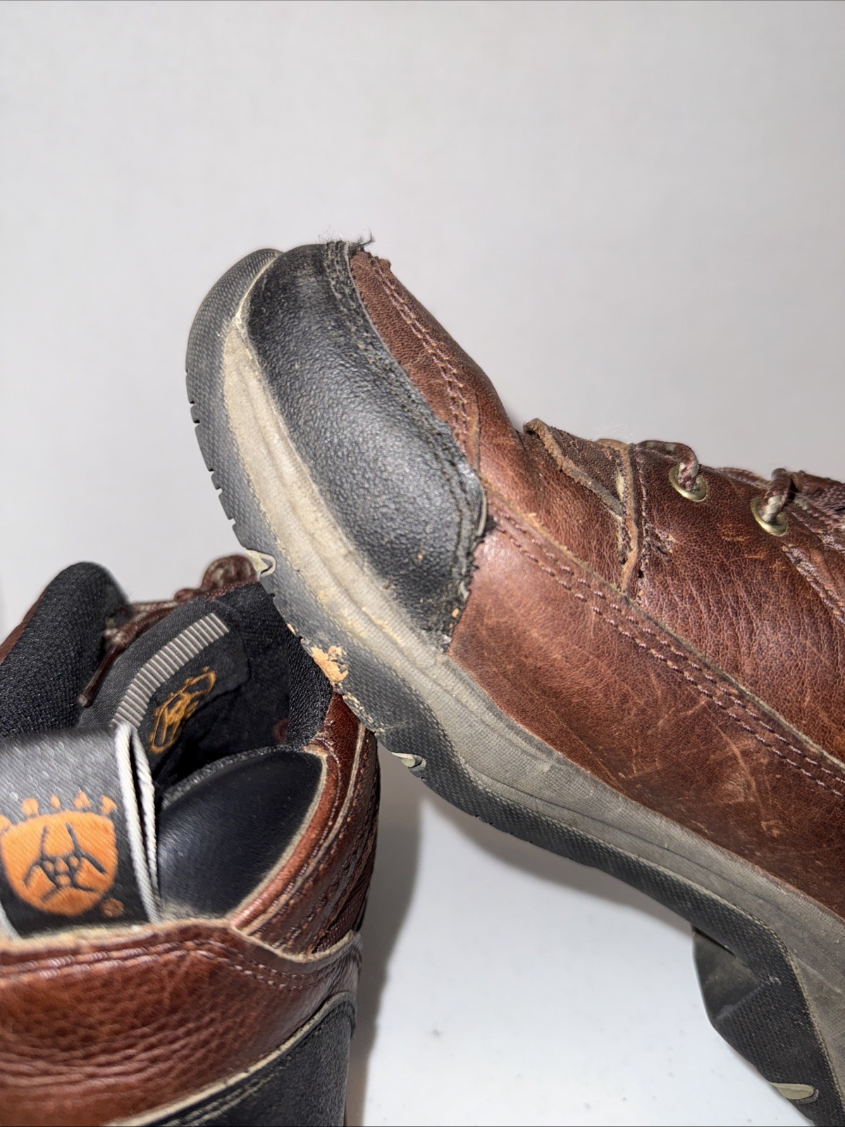 Ariat Terrain Work Boots Mens Size 9B Leather Waterproof Lace Up 10004138🔥👀