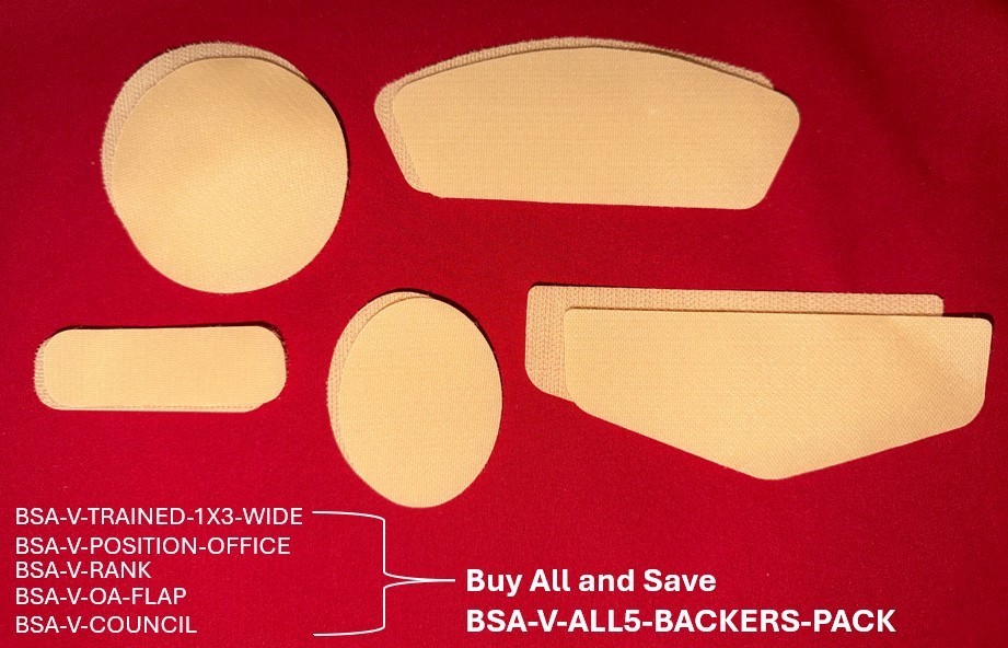 BSA | Scouting America, VELCRO® Brand, Patch Backers, Tan, Sew-On, Uniform