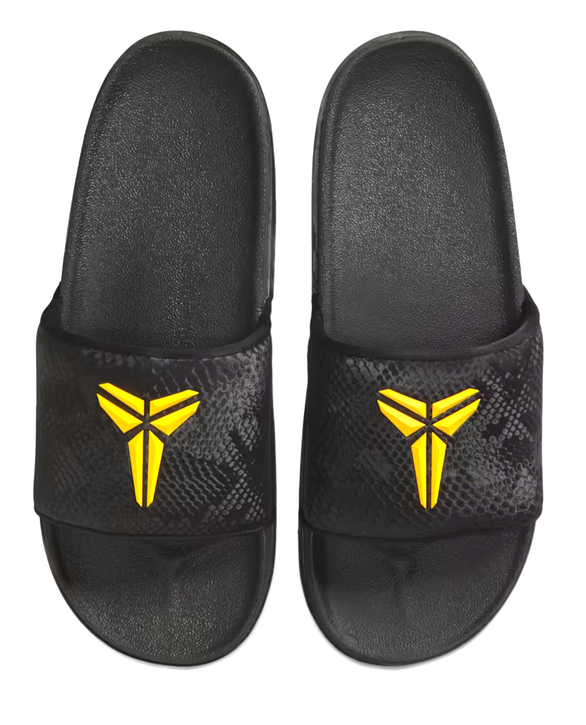 Authentic Men’s KOBE Offcourt Slide / Black-University Gold / #IF2870 003 / NIB