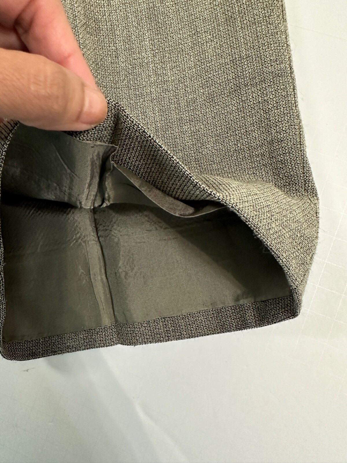 Marella Pants High Rise Flat Front size 10 Gray Quiet Luxury Made Italy