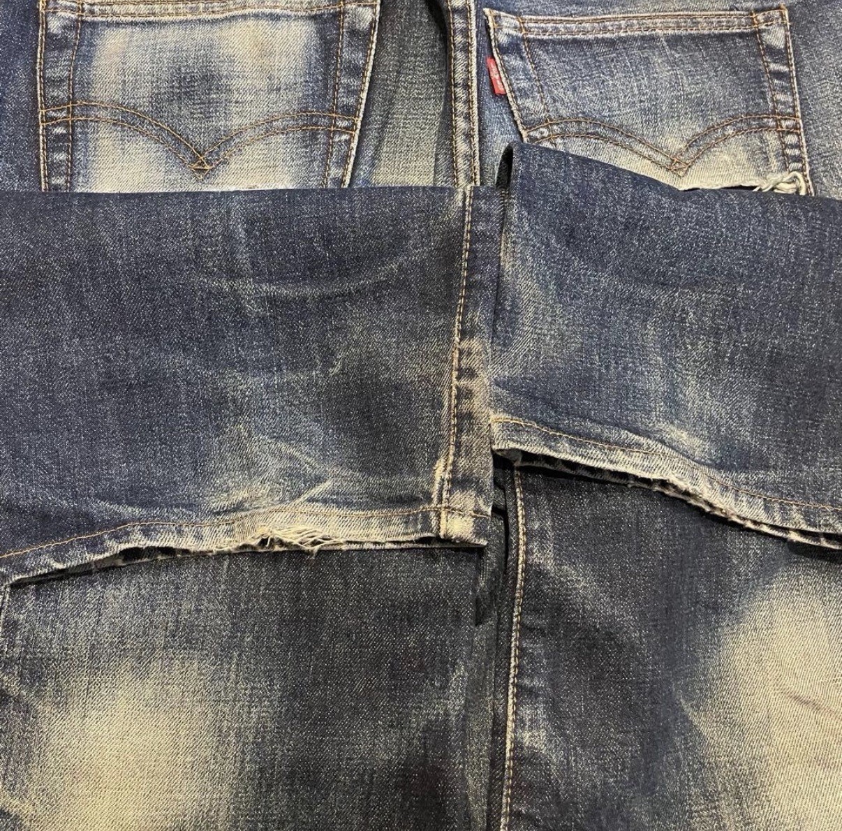 Levi’s 502XX Vintage Selvedge Grunge Wash Made in Japan Jeans W32 L36 Indigo