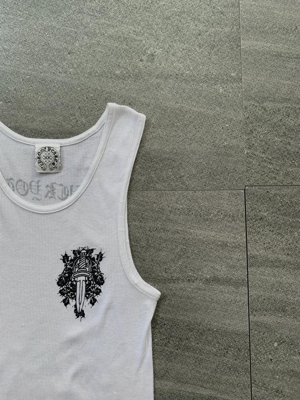 Chrome Hearts White Graphic Tanktop