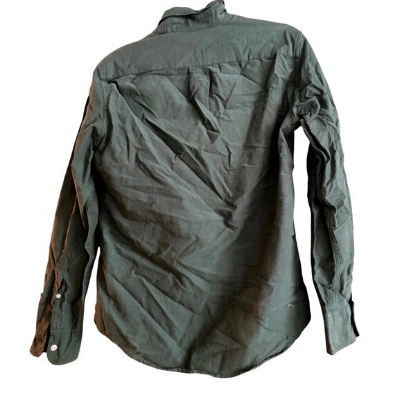 J Crew Mercantile Flex Button Down Shirt Men S Green Long Sleeve 100% Cotton