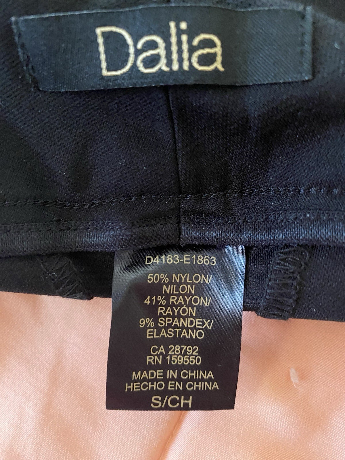 ~NWT~ DALIA WOMEN’S SMALl BLACK PULL-On SLIM LEG STRETCH COMFORT PANTS 1397158
