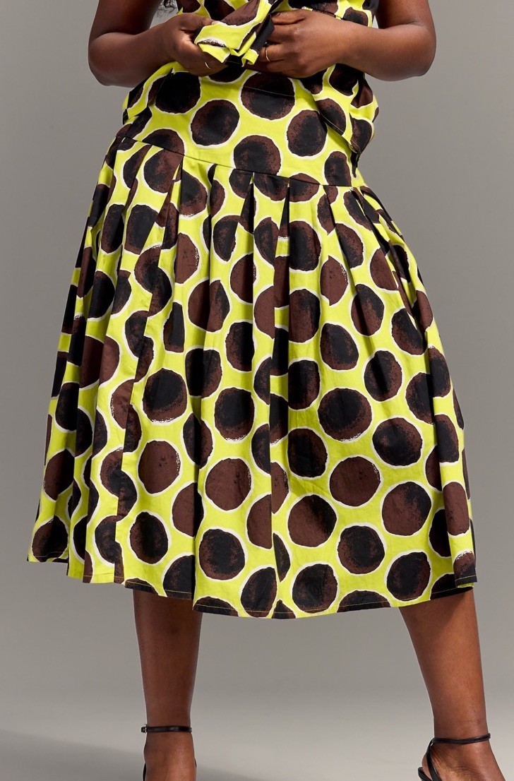 NWT Old Navy Christopher John Rogers Drop Waist Midi Skirt. Sz L. Free Shipping