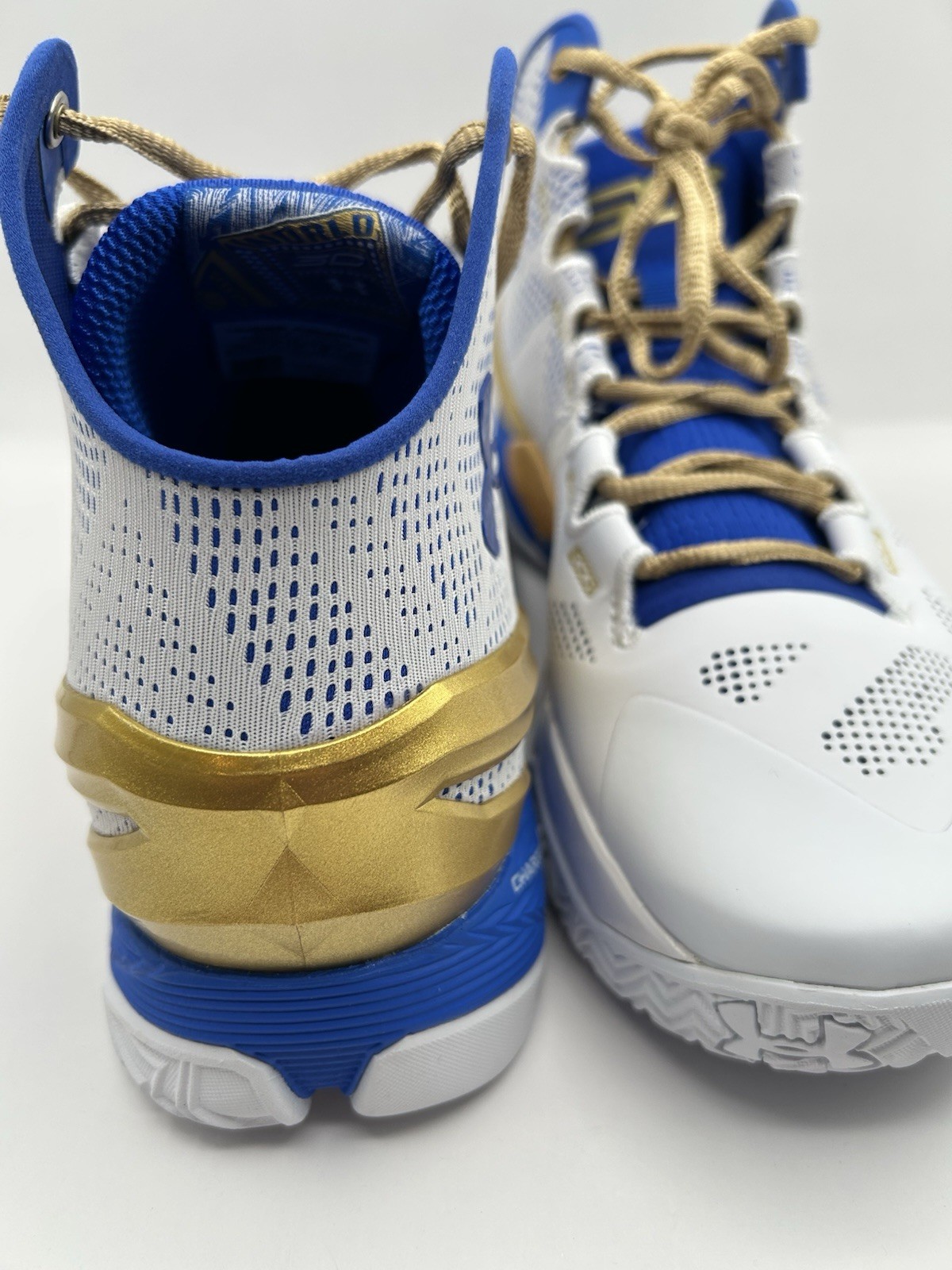 NEW Under Armour Curry 2 Basketball Shoes Size 8.5 Gold Rings 3027937 Warriors