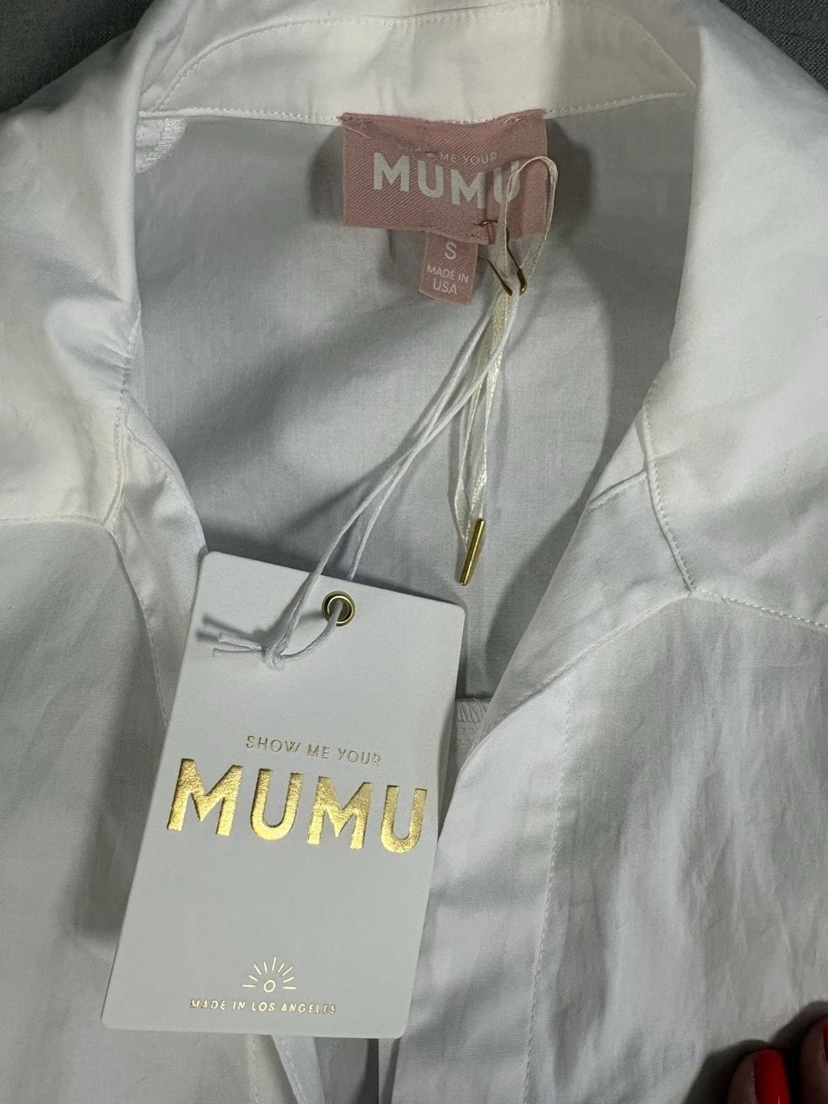 Show Me Your Mumu Allure Cotton Long Sleeve T Shirt Dress Mini/knee Length S NWT