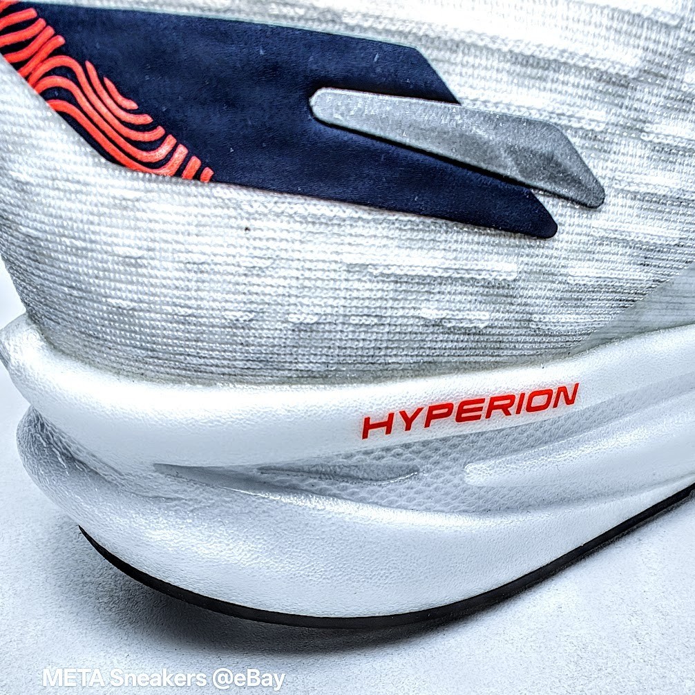 Brooks Hyperion US 13 Men’s White Black Orange Speed Lightweight Neutral Run New