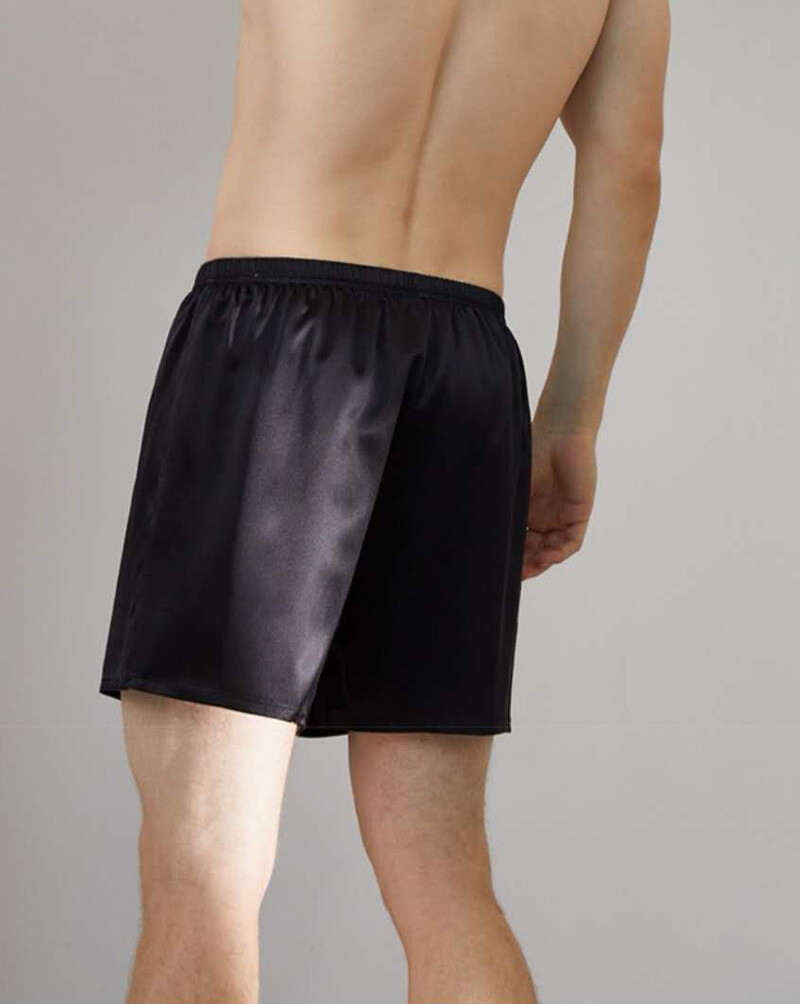 Men’s 19MM 100% Silk Boxer Shorts Silk Nightwear Sleepwear Pajamas