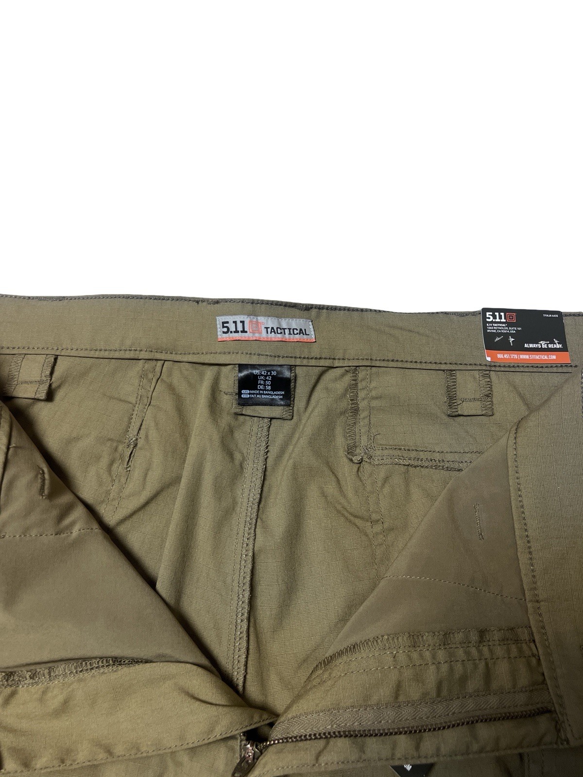 5.11 Tactical ABR Pro Pant FlexLite Olive Cargo Pants Straight Fit 42×30 NW