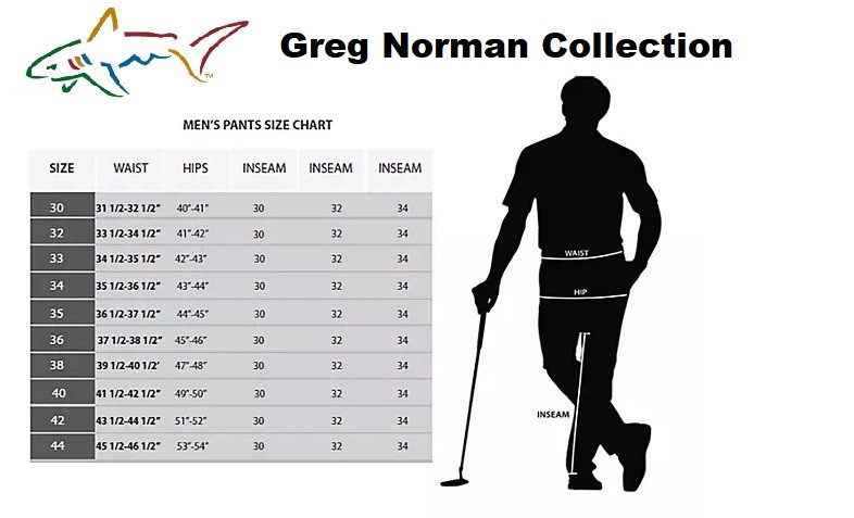 Greg Norman Men’s Golf Performance Stretch Fabric Classic Fit Pant