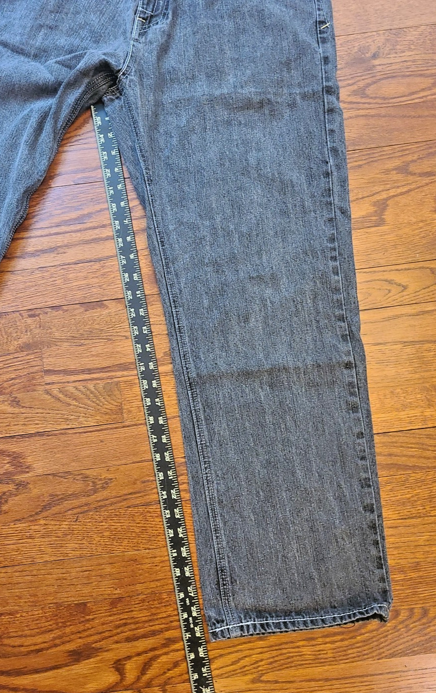 Vtg South Pole Baggy Jeans Y2K 32×29.5 Skate Grunge Hip Hop 90s Black Embroidery
