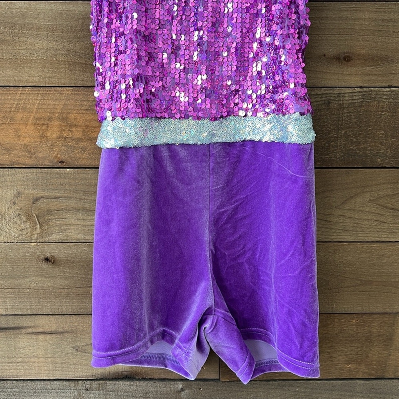 NWOT Weissman Women’s Celebrity Biketard Dance Costume in Purple