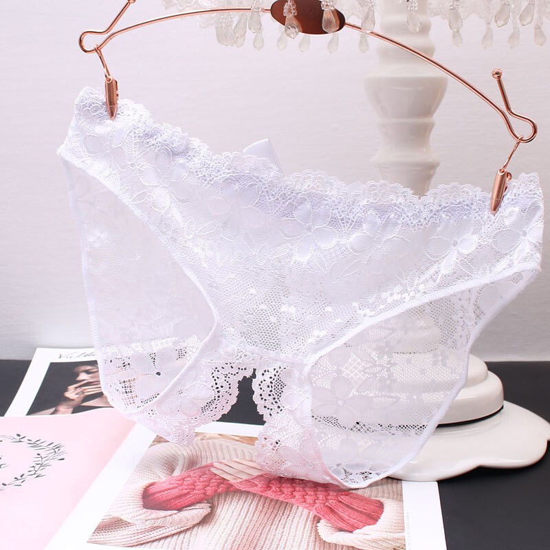 Sex Women LaceCrotchles Thong G-string Panties Lingerie Underwear T-back Brief