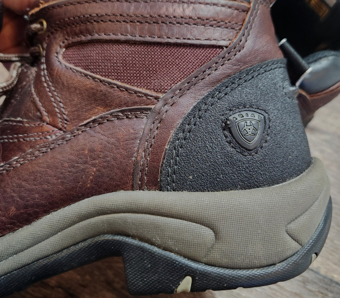 Ariat ATS Terrain Brown Leather Waterproof Ankle Boots Women’s size 8 B