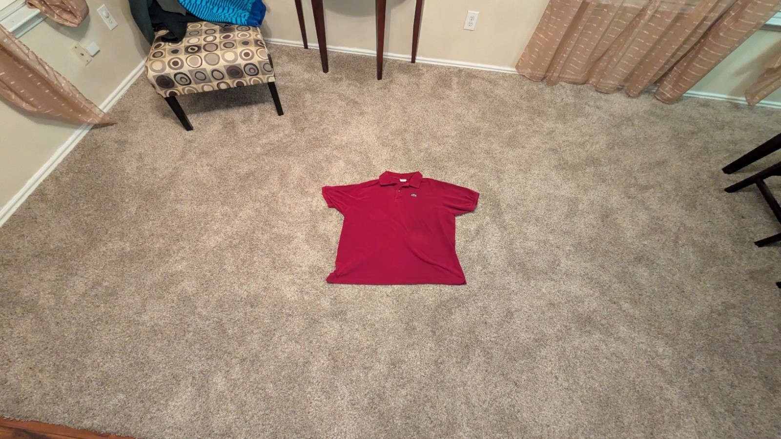 Mens VTG Lacoste Polo Shirt Red Made in France Pique Short Sleeve Size 9 XXL 3XL