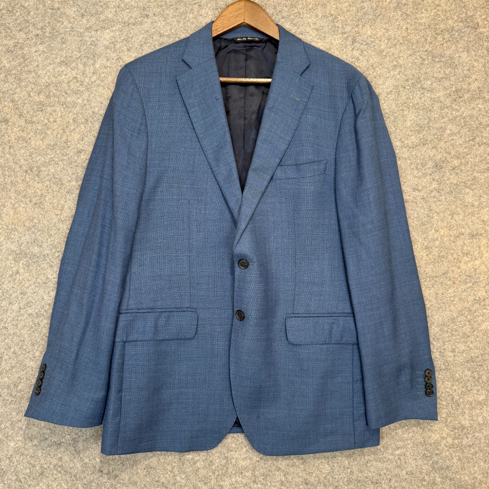 Ermenegildo Zegna x Saks Fifth Avenue Wool Silk Blazer Men 40 New Napoli Blue