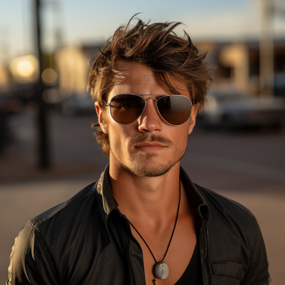 BROWN LENS BRONZE METAL FRAME SUNGLASSES AVIATOR STYLE MEN WOMEN UVB PROTECTION