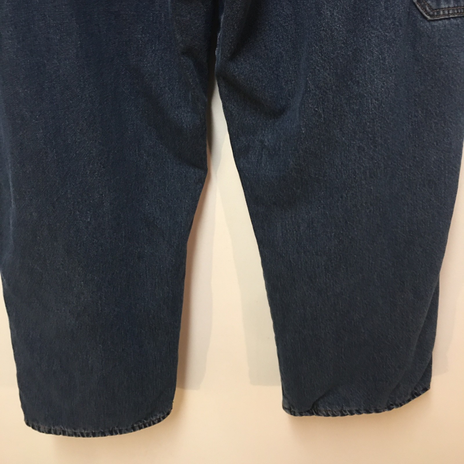 C.E. Schmidt Workwear Men 44×30 Jeans Blue Carpenter Loop Fleece Lined Dark Wash