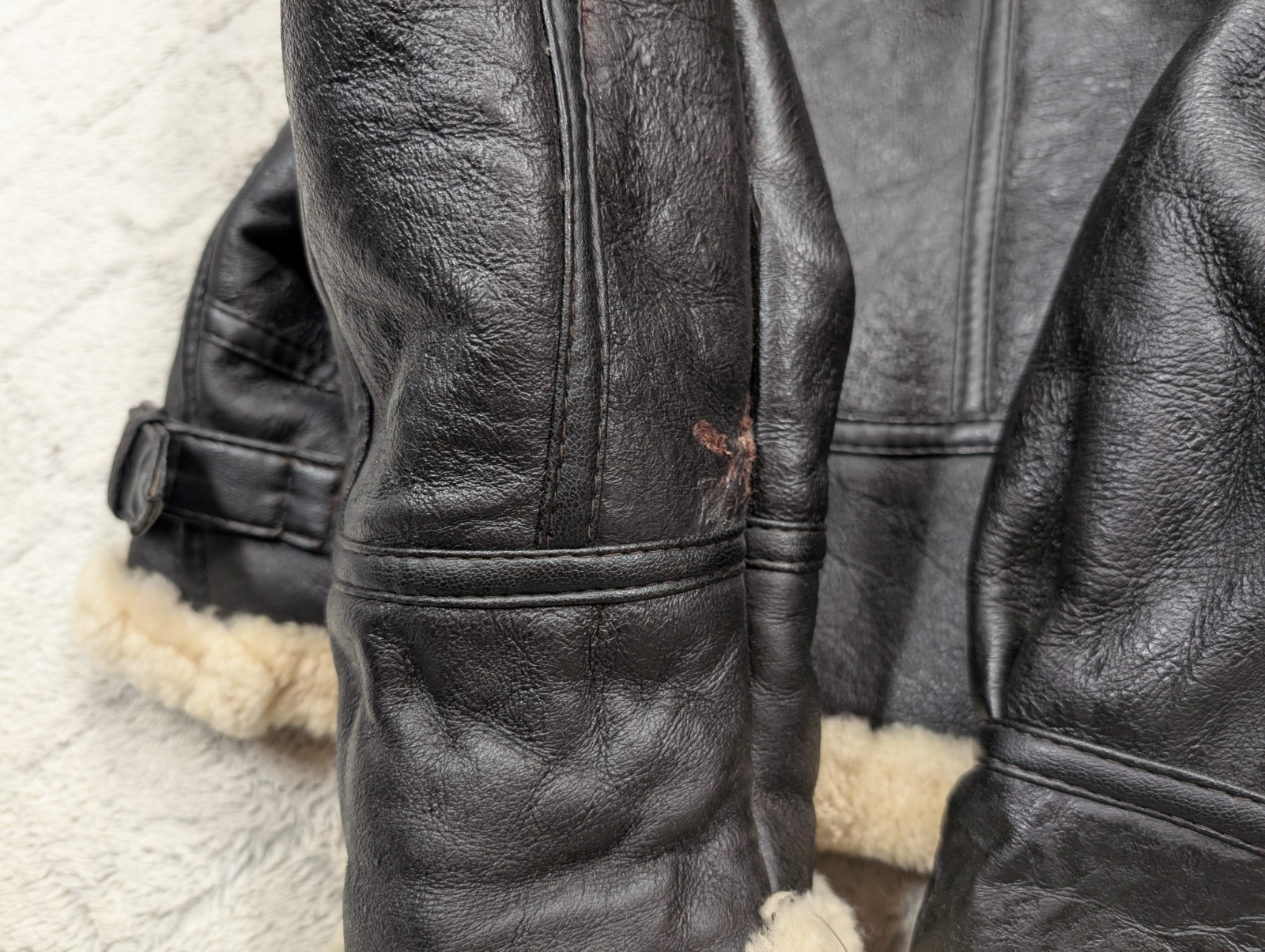 Vintage USAF Jacket Mens M Leather Sheepskin Shearling Type G-8 Bomber Aviator