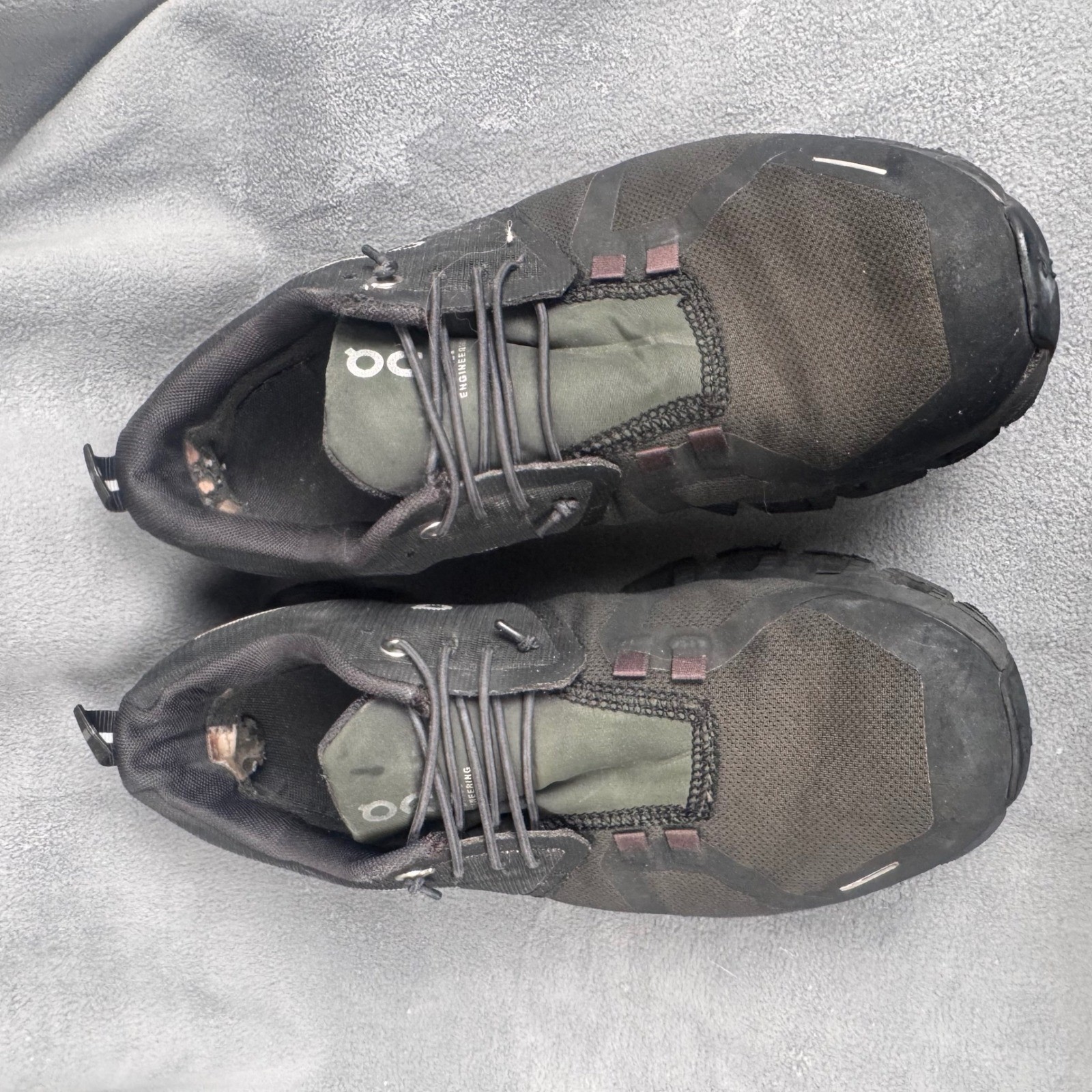 On Cloud Cloudcloud Waterproof Mens 7 Black Olive Green Running Shoes 59.98842