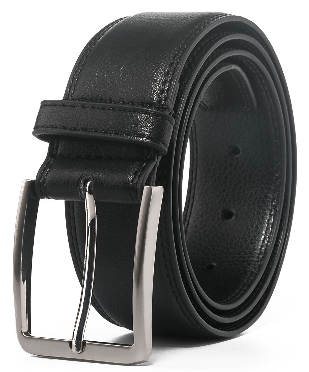 Men’s Leather Dress Belt with Single Prong Buckle Belts for Men,1.5 inch Wide
