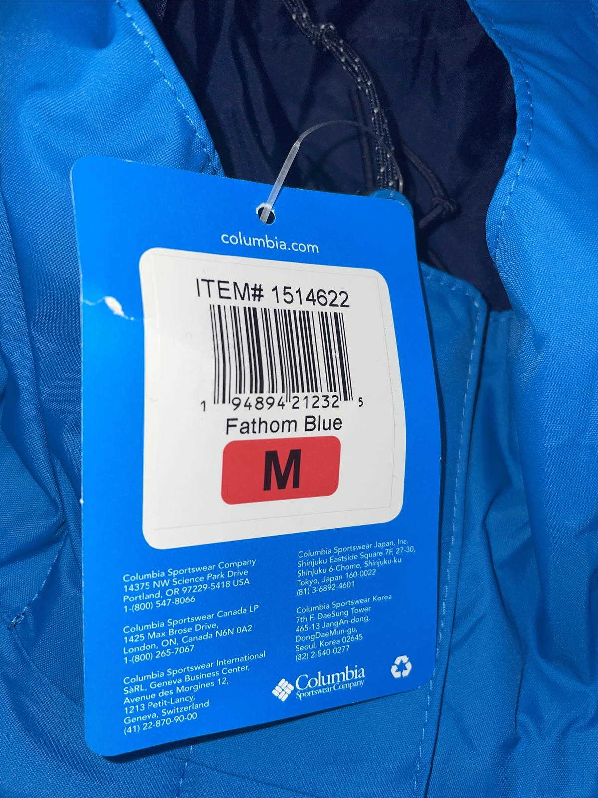 NWT Women’s COLUMBIA Summit Lake Insulated Hooded Jacket Blue Size Medium