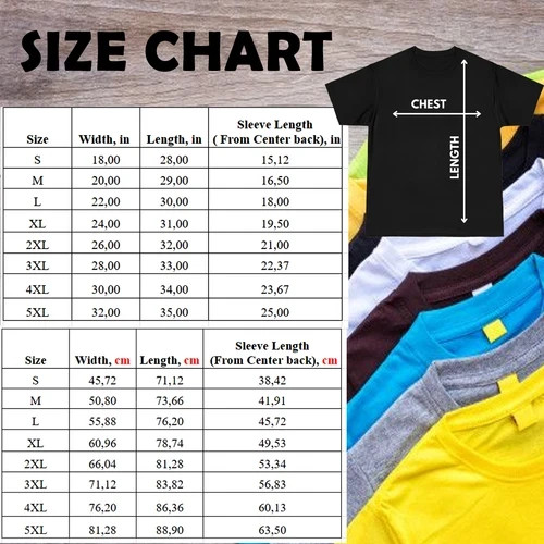 Measurement Chart Beard Length Funny Growth Chart T-Shirt Sizes S to 5XL