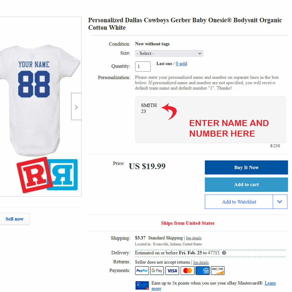 Personalized Miami Hurricanes Gerber Baby Onesie® Cotton Custom Bodysuit