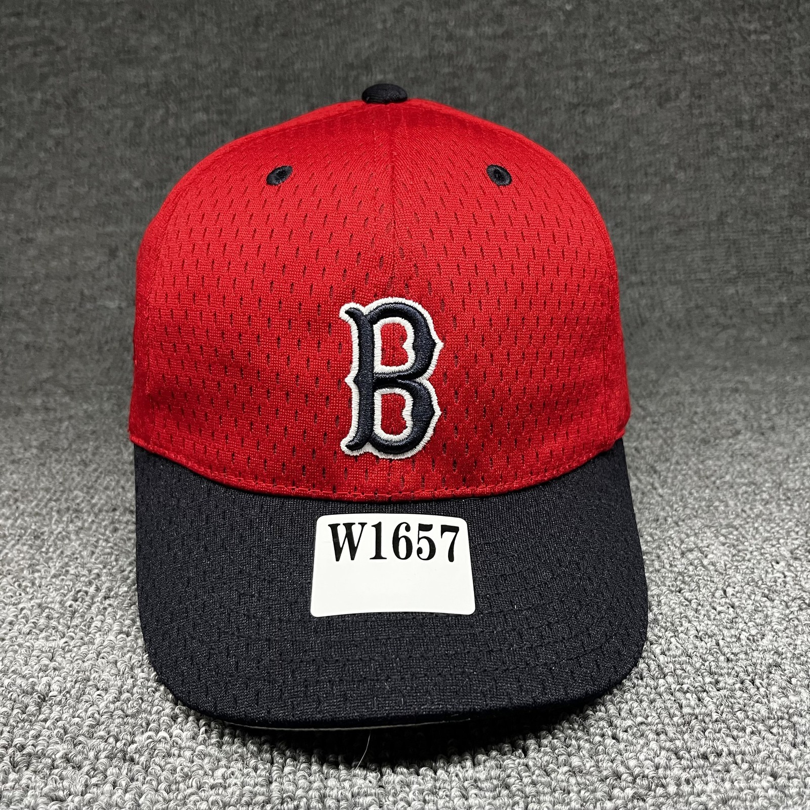 Mossiant Boston Red Sox Snapback Curved Brim Red Black Hat Unknown Size