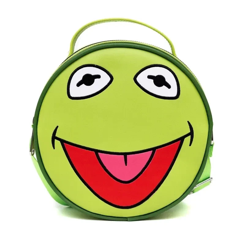 NEW! Disney Muppets Kermit Face Round Crossbody Bag by Buckle-Down