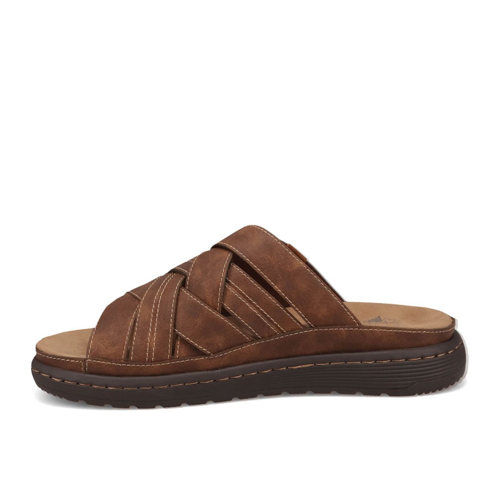 Dockers Mens Seville Tumbled Full Grain Open Toe Sandal