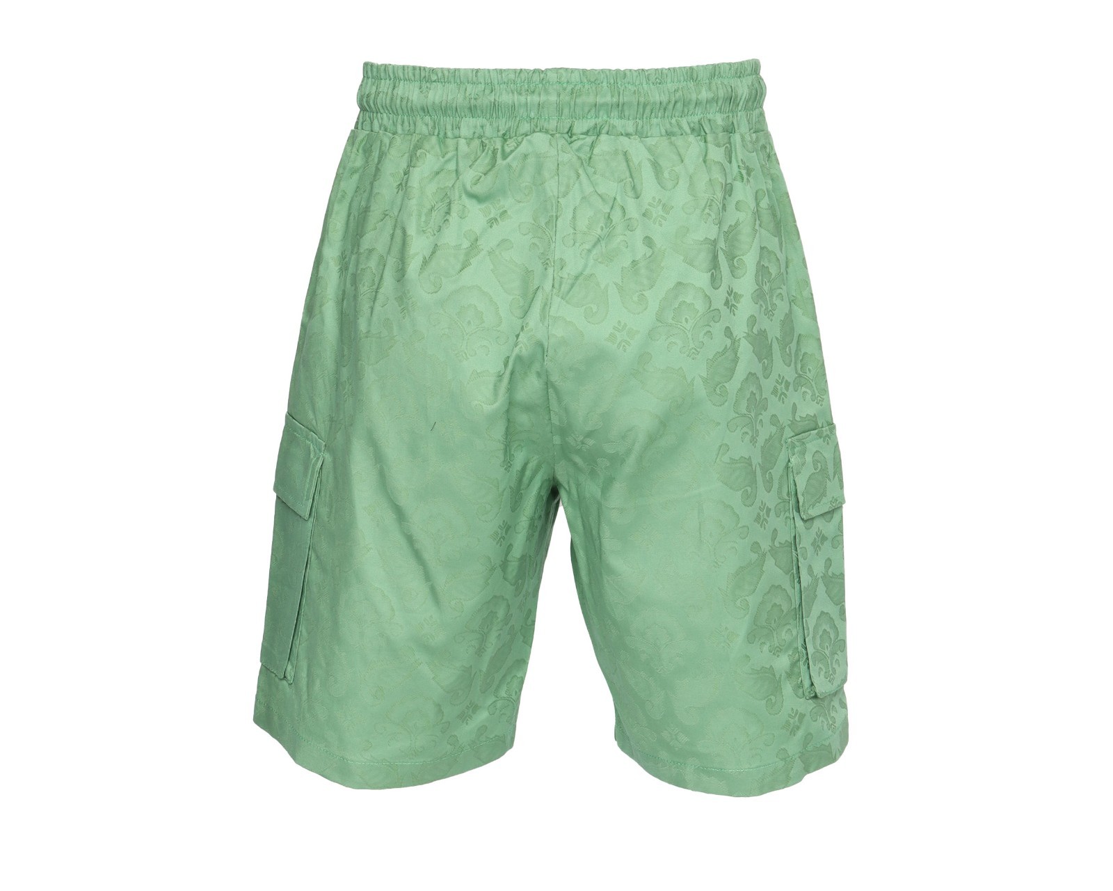 NWT EZZELINO SHORTS stretch cotton paisley drawstrings luxury Italy XL