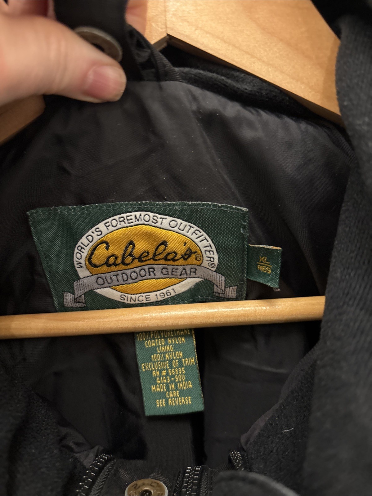 Cabela’s Windstopper Jacket Black Gray Men’s Size XL Collared Zip Up Jacket