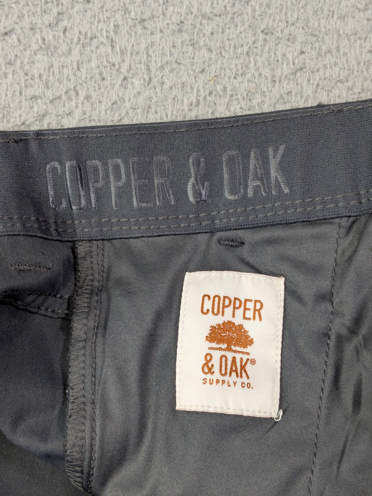 Copper and Oak Supply Co Pants Mens 32×32 Gray Tech Cargo Pocket Utility