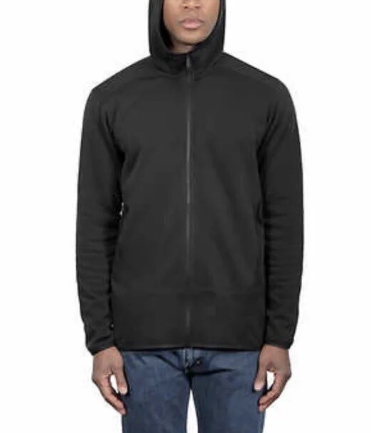 Kirkland Signature Men’s Hooded Fleece Jacket Black or Blue