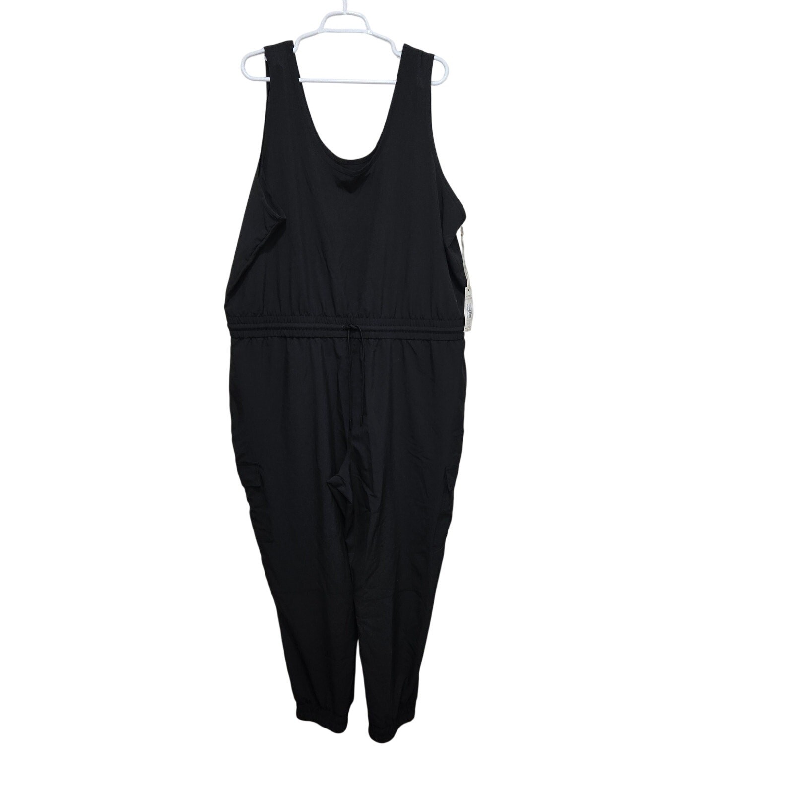 Natural Reflections Womens XXL Black Utility Jumpsuit NWT Sleeveless
