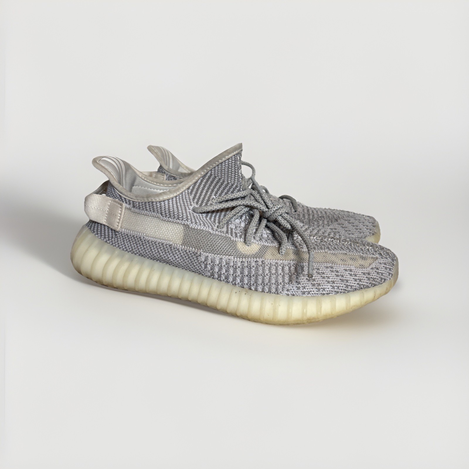 adidas Yeezy Boost 350 V2 Static Reflective EF2367 White/Grey Size 8.5 With Box