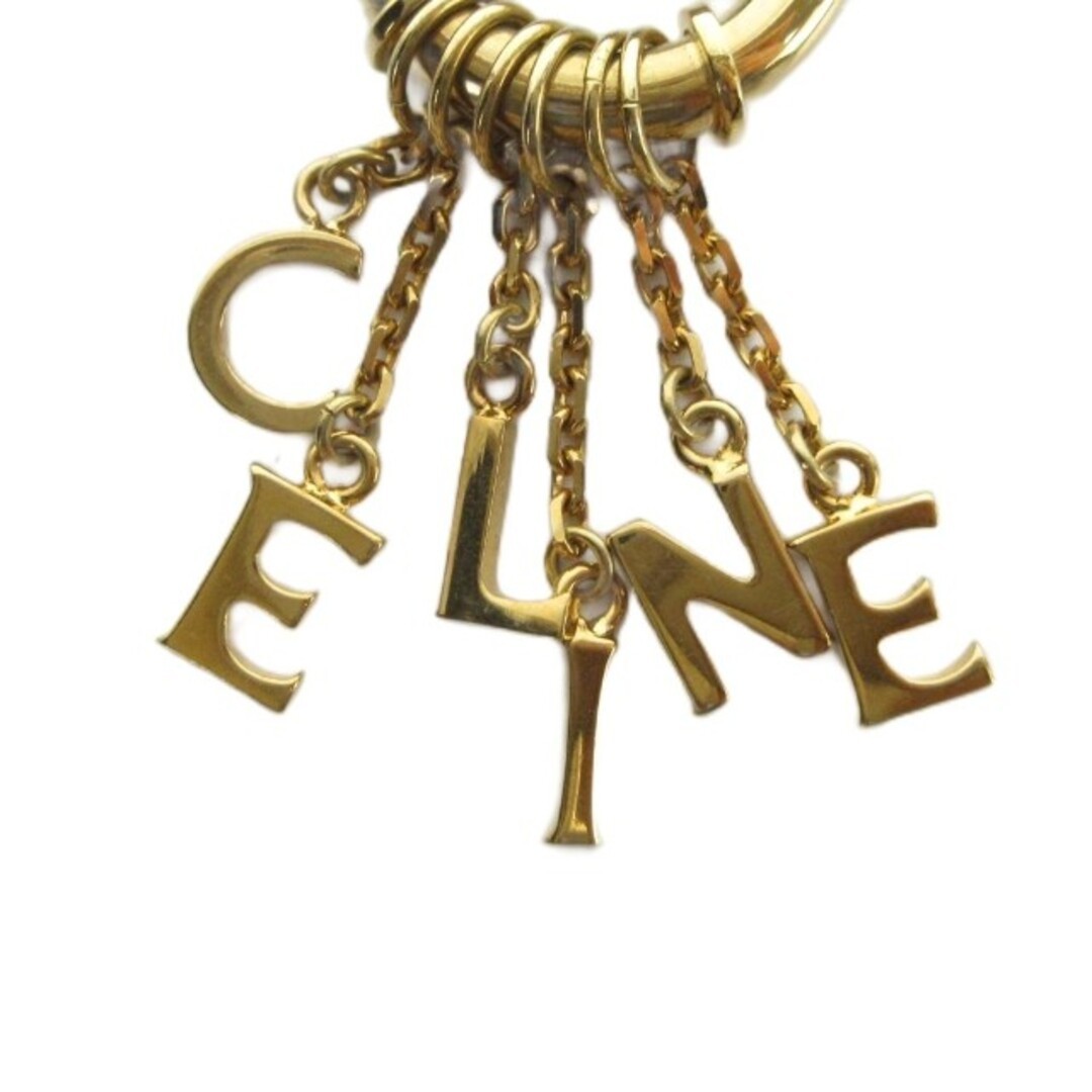 Celine Bag Charm Strap Logo Gold Color Used e13cafd68cc3cf16b124035622e3abd1